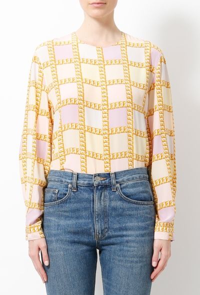 Céline 80s Chainlink Blouse - 1