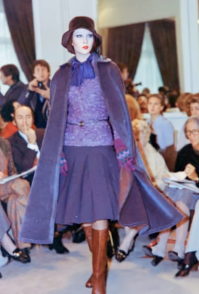 Saint Laurent F/W 1973 Pleated Crêpe Skirt - 2