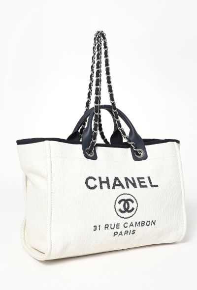 Chanel Canvas Medium Deauville Tote Bag - 2