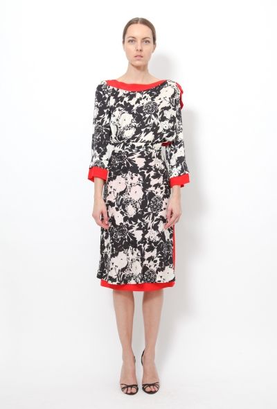 Exquisite Vintage Jean Patou '80s Floral Silk Ensemble - 1