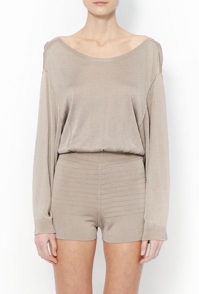 Alaïa '80s Cinched Knit Romper - 1