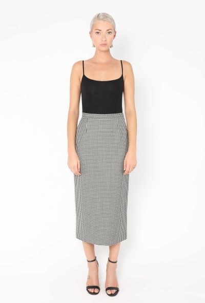 Miu Miu 2016 Checkered Midi Skirt - 1