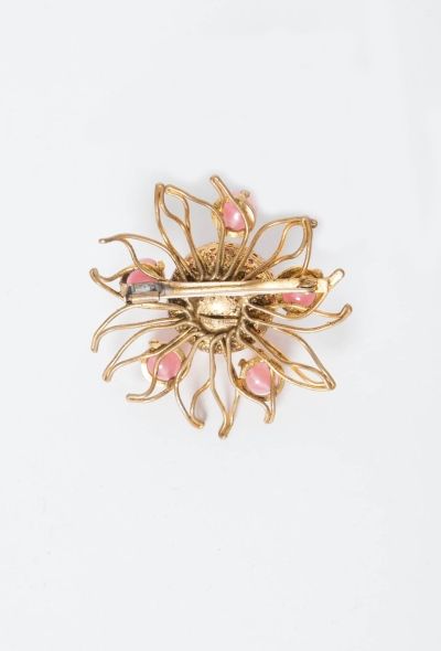 Saint Laurent Vintage Floral Brooch - 2
