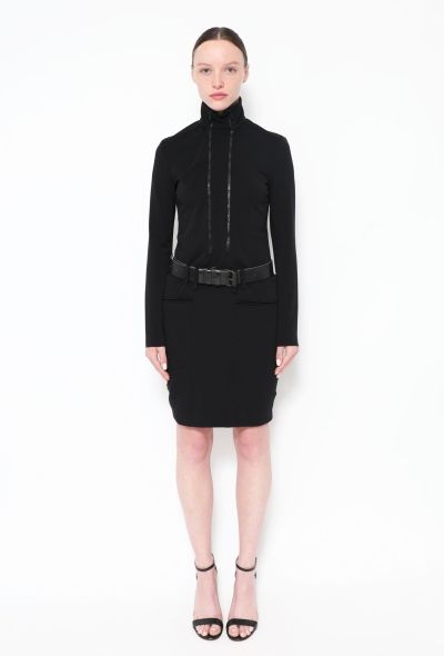 Balenciaga 2000 Le Dix Belted Zip Dress - 2