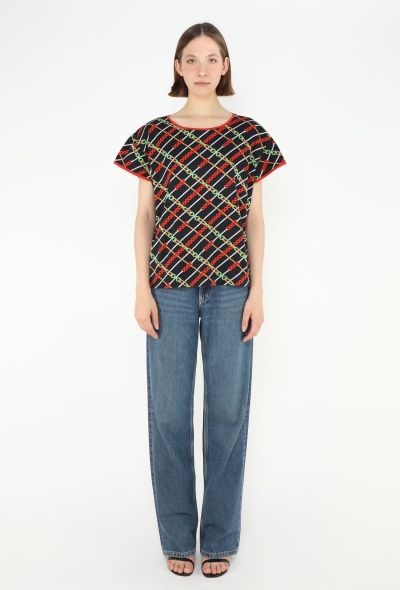 Céline Vintage Cotton Chainlink T-Shirt - 2