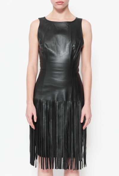 Jean Paul Gaultier 1985 Fringe Leather Tunic - 1