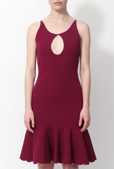 Saint Laurent S/S 2012 Cut-Out Flared Knit Dress - 2