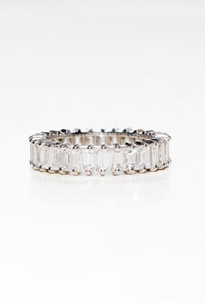 Vintage Fine Jewelry 18k  Gold & Baguette-Cut Diamond Wedding Band - 1