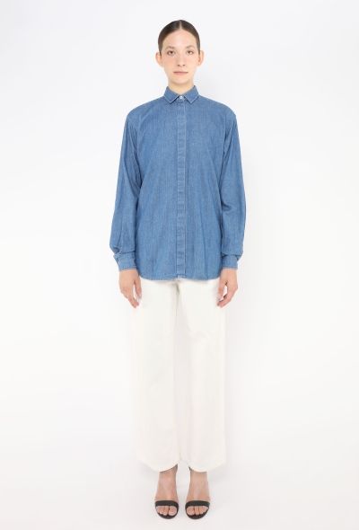 Céline Classic Denim Tunic Shirt - 2