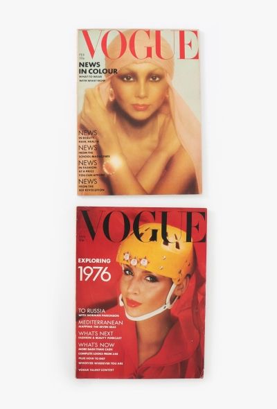 VOGUE UK 1976 David Bailey & Parkinson Cover Set - 1