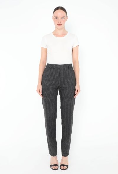 Céline 2024 Felted Pinstripe Trousers - 1