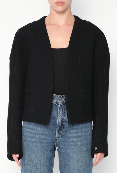 Balenciaga 2006 Felted Cocoon Jacket - 1