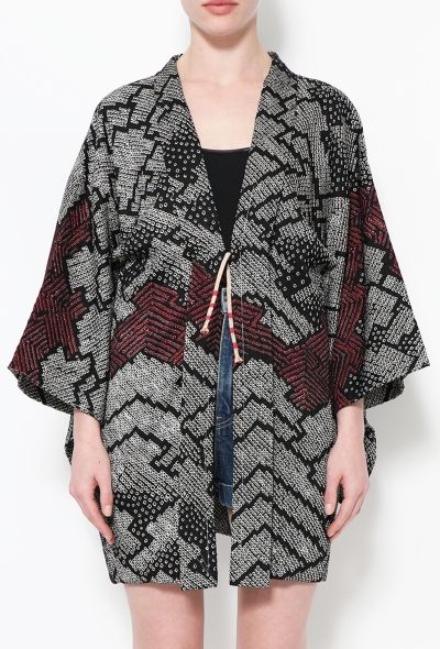 World Treasures Authentic Tricolor Crêpe Kimono - 2