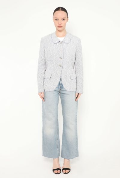 Chanel 1996 Bouclé Tweed 'CC' Jacket - 2