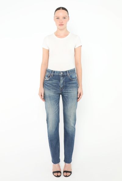 Saint Laurent 2022 Washed Tapered Jeans - 1