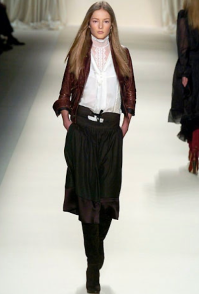 Chloé F/W 2005 Layered Pinstripe Skirt - 2