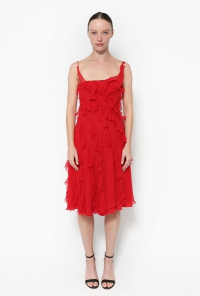 Dior Resort 2008 Ruffled Chiffon Dress - 1