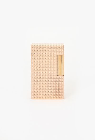 S.T. Dupont 1971 Textured Diamond Point Lighter - 1