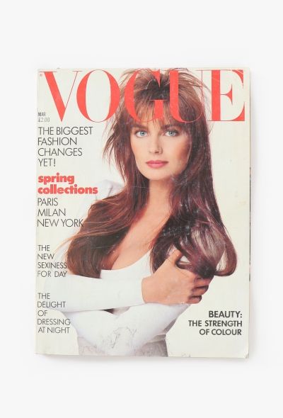 VOGUE UK March 1987 Paulina Porizkova Avedon Issue - 1