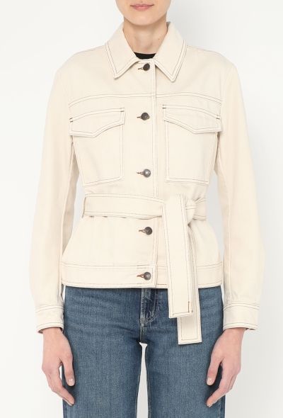 Dries Van Noten 2024 Belted Denim Jacket - 1