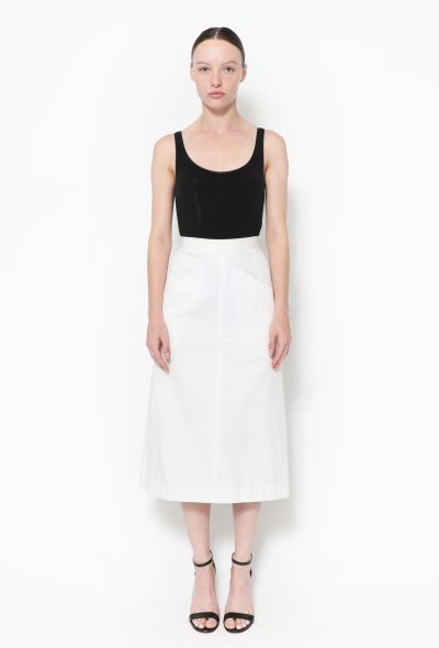 Saint Laurent S/S 1979 Cotton Pocket Skirt - 1