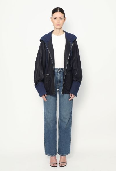 Loewe Lambskin Hooded Zip Jacket - 1