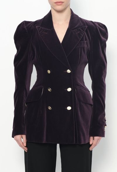 Vivienne Westwood F/W 1994 Sculpted Velvet Blazer - 1