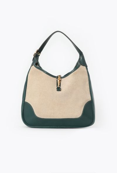 Hermès '70s Box & Toile H Trim Bag - 1