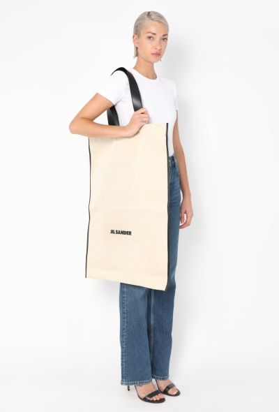 Jil Sander Book Canvas Tote Bag - 2