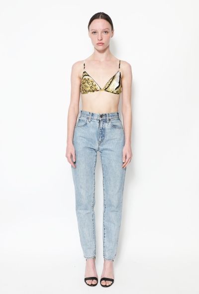 Gianni Versace 2020 Baroque Silk Bralette - 2