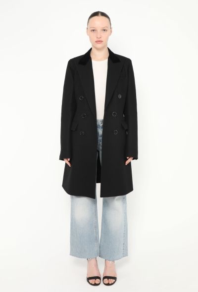 Hermès Cashmere Velvet Collar Coat - 2