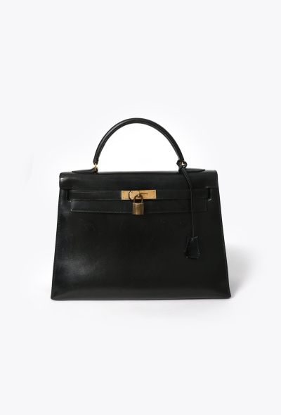 Hermès Vintage Black Box Kelly Sellier 32 - 1