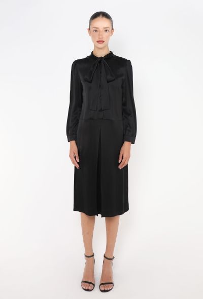 Prada F/W 2014 Charmeuse Lavallière Dress - 1