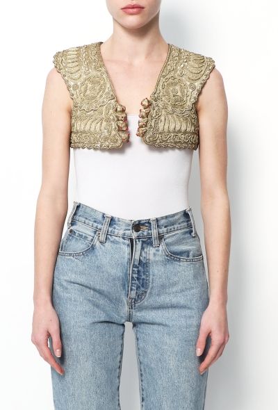 World Treasures Vintage Hand-Embroidered Sirma Vest - 1