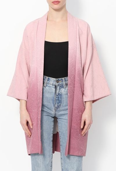 World Treasures Authentic Jacquard Ombré Kimono - 1