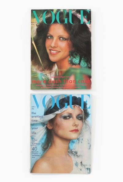 VOGUE UK 1975 April Double Issue Set - 1