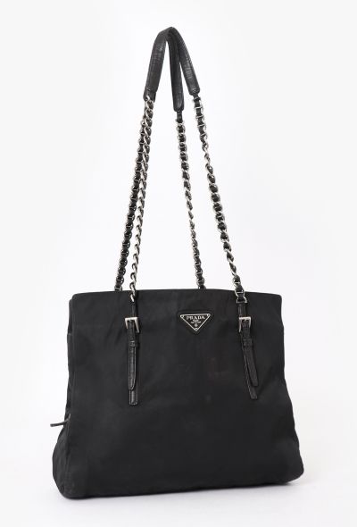 Prada Black Nylon Tote Bag - 2