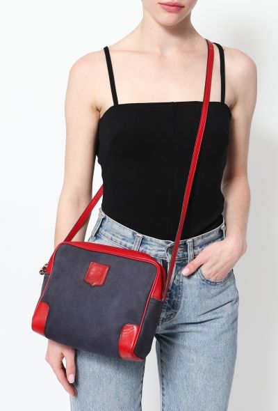 Céline '70s Canvas Triomphe Crossbody Bag - 2