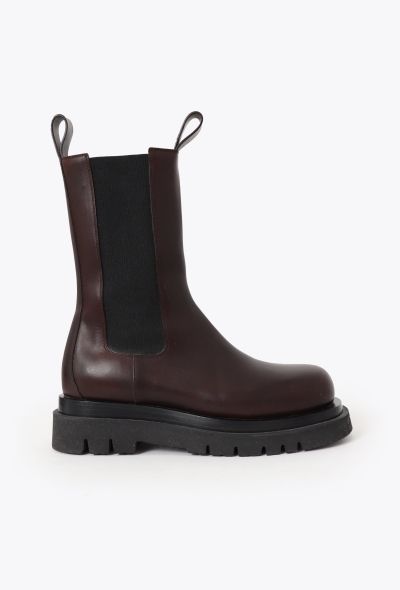 Bottega Veneta Pre-Fall 2020 Tire Chelsea Boots Brown - 1