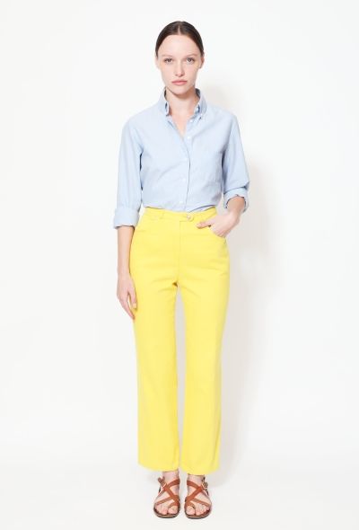 Céline Vintage High-Waisted Denim Trousers - 2