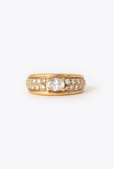 Boucheron Vintage 18K Yellow Gold & Diamond Axelle Ring - 1