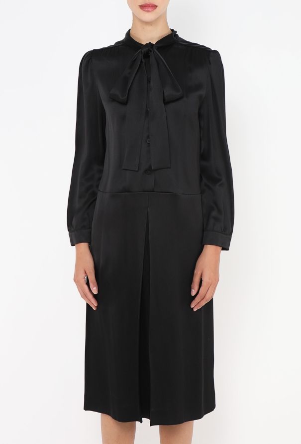 Prada F/W 2014 Charmeuse Lavallière Dress - 3