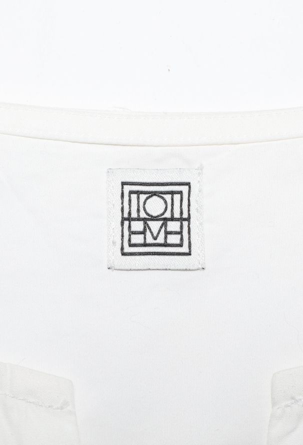 Toteme 2021 Cotton Bib Shirt Dress - 4