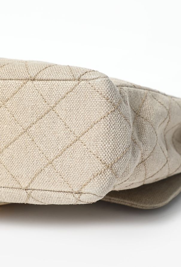 Chanel '90s Canvas Jumbo Classic Timeless Bag - 9
