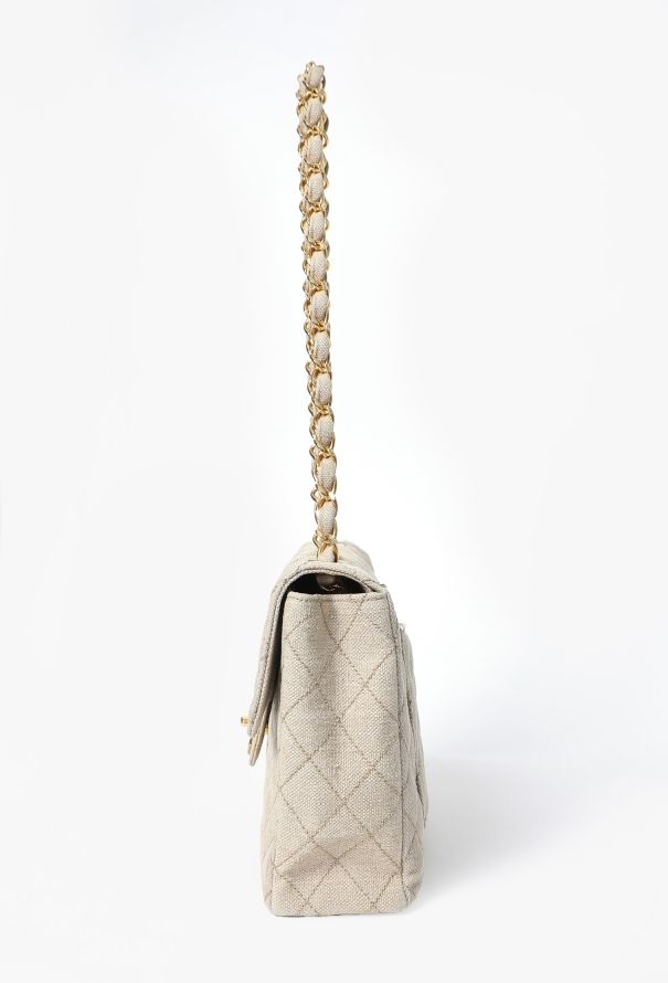 Chanel '90s Canvas Jumbo Classic Timeless Bag - 6