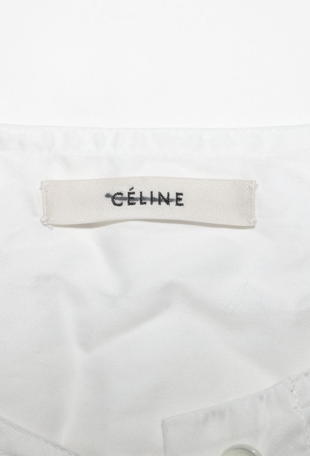 Céline Contrast Stitch Cotton Tunic - 6