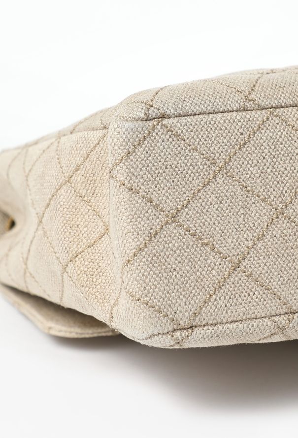 Chanel '90s Canvas Jumbo Classic Timeless Bag - 11