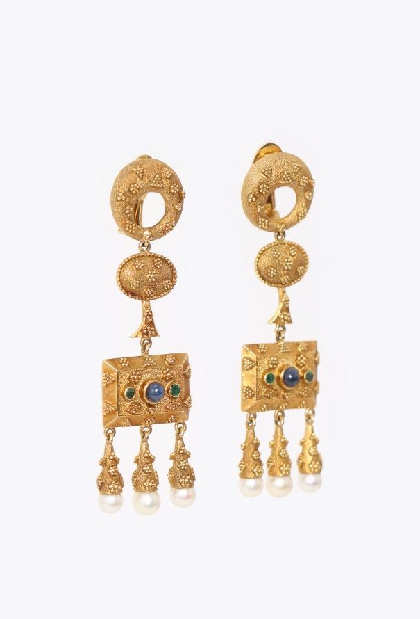 Ilias Lalaounis RARE 1960s Hellenistic Gold Earrings - 3