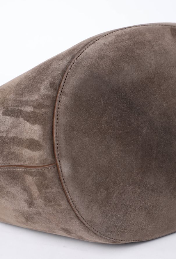 Khaite Lotus Medium Suede Tote Bag - 8