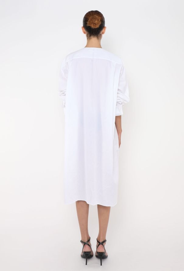 Céline Contrast Stitch Cotton Tunic - 5